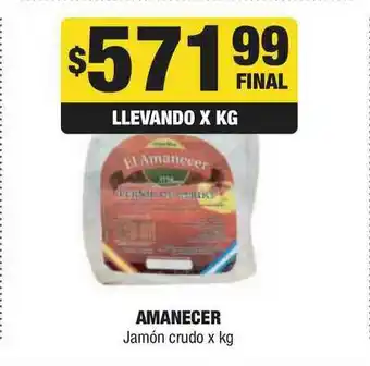 Maxi Ofertas Amanecer Jamón Crudo oferta