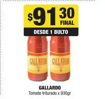 Maxi Ofertas Gallardo Tomate Triturado x 930gr oferta