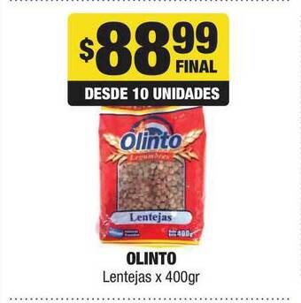 Maxi Ofertas Olinto Lentejas x 400gr oferta