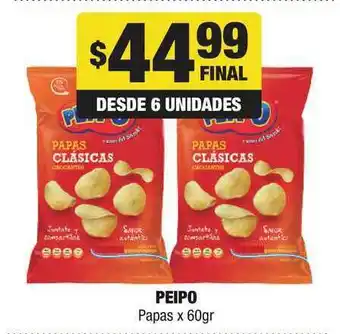 Maxi Ofertas Peipo Papas x 60gr oferta