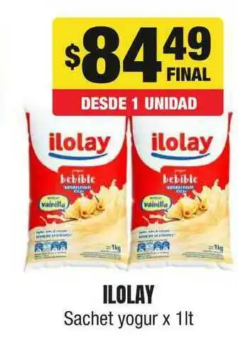 Maxi Ofertas Ilolay Sachet Yogur x 1lt oferta