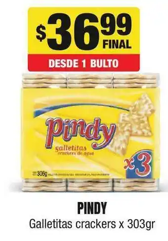 Maxi Ofertas Pindy Galletitas Crackers x 303gr oferta
