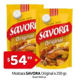 Cordiez Mostaza Savora Original x 250gr oferta