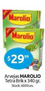 Cordiez Arvejas Marolio Tetra Brik x 340gr oferta
