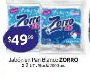 Cordiez Jabón En Pan Blanco Zorro oferta