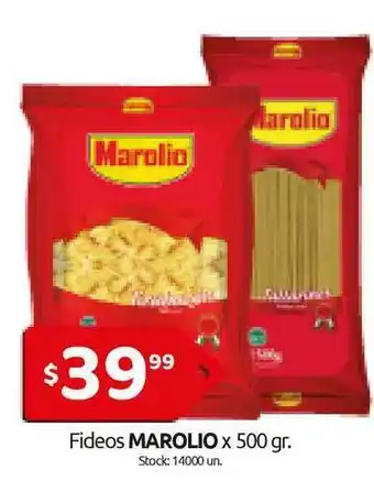 Cordiez Fideos Marolio x 500gr oferta