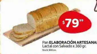 Cordiez Pan Elaboración Artesanal Lactal Con Salvado 360gr oferta