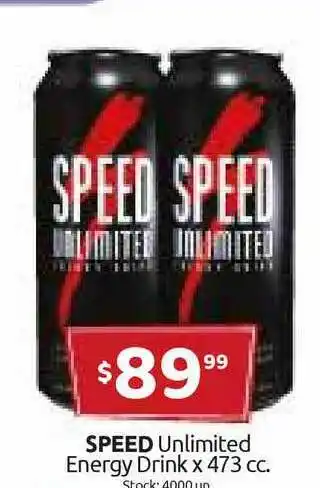 Cordiez Speed Unlimited Energy Drink x 473cc oferta