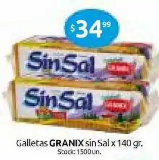Cordiez Granix Galletas Sin Sal x 140gr oferta