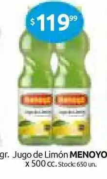 Cordiez Quento Jugo De Limón Menoyo x 500cc oferta