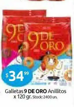 Cordiez 9 De Oro Galletas Anillitos x 120gr oferta