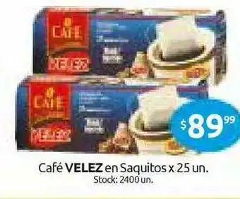 Cordiez Velez Café En Saquitos x 25un oferta