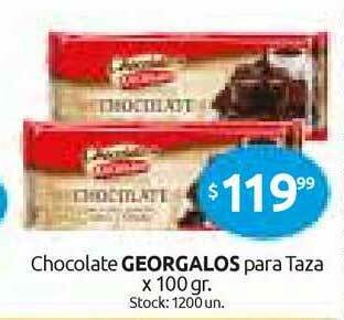 Cordiez Georgalos Chocolate Para Taza x 100gr oferta