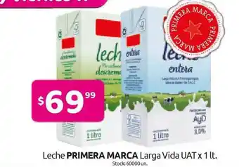 Cordiez Primera Marca Leche Larga Vida Uat x 1lt oferta