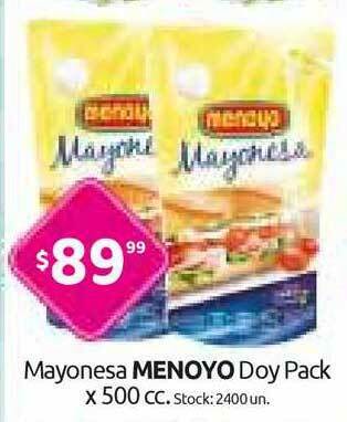 Cordiez Menoyo Mayonesa Doy Pack x 500cc oferta