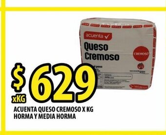 Punto Mayorista Queso Cremoso Acuenta x Kg Horma Y Media Horma oferta