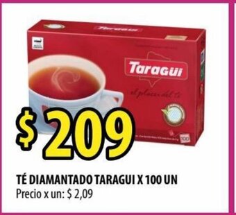 Punto Mayorista Té Diamantado Taragui x 100 Un oferta