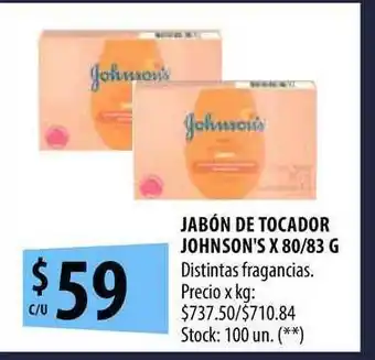 Punto Mayorista Jabón De Tocador Johnson's x 80/83g oferta