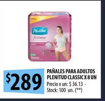 Punto Mayorista Pañales Para Adultos Plenitud Classic oferta