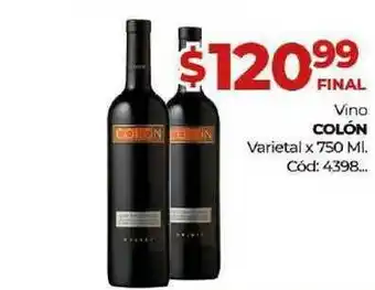 Diarco Colón Vino x 750ml oferta