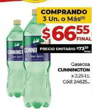 Diarco Cunnington Gaseosa x 2.25lt oferta