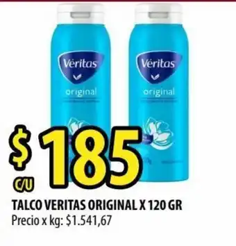 Punto Mayorista Veritas Talco Original x 120 gr oferta