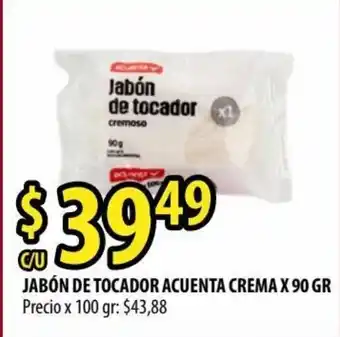 Punto Mayorista Jabón De Tocador Acuenta Crema x 90 gr oferta