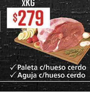 Supermercados Aiello Paleta C Hueso Cerdo Aguja C Hueso Cerdo oferta