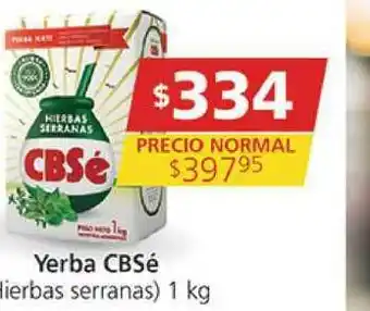 Supermercados Aiello Yerba Cbsé Hierbas Serranas 1kg oferta