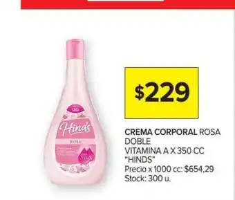 Carrefour Market Crema Corporal Rosa Doble Vitamina A x 350cc oferta