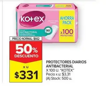 Carrefour Market Protectores Diarios Antibacterial x 100u oferta
