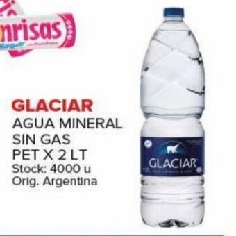 Carrefour Maxi Glaciar Agua Mineral Sin Gas Pet x 2 Lt. oferta