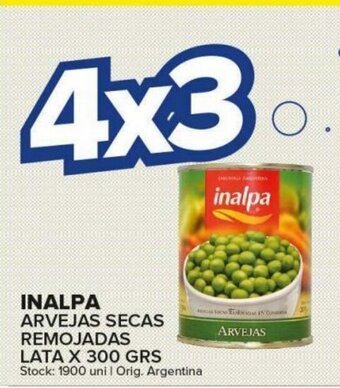 Carrefour Maxi Inalpa Arvejas Secas Remojadas Lata x 300 grs oferta
