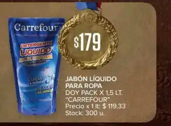 Carrefour Market Jabón Liquido Para Ropa Doy Pack x 1.5lt oferta