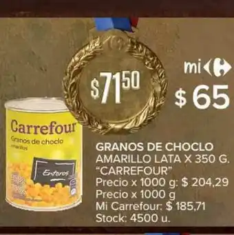 Carrefour Market Granos De Choclo Amarillo lata x 350g oferta