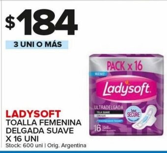 Carrefour Maxi Ladysoft Toalla Femenina Delgada Suave x 16 Uni oferta