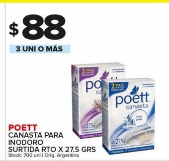 Carrefour Maxi Poett Canasta Para Inodoro Surtida Rto x 27.5 grs oferta