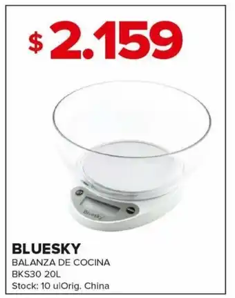 Carrefour Maxi Bluesky Balanza De Cocina BKS30 20L oferta