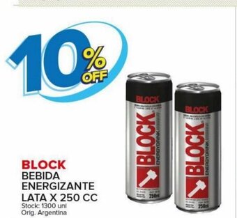 Carrefour Maxi Block Bebida Energizante Lata x 250 cc oferta