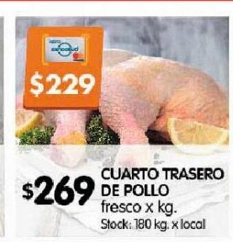 Disco Cuarto Trasero De Pollo fresco x kg oferta