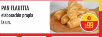 Supermercados Vea Pan Flautita elaboración propia la un. oferta