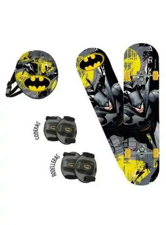 El Mundo del Juguete Mega set skate batman incluye bolso transportador dc comics oferta