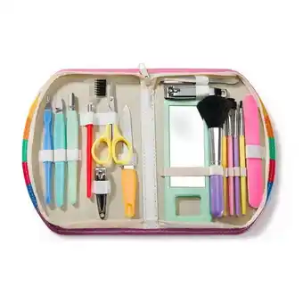 Estuche de belleza multicolor