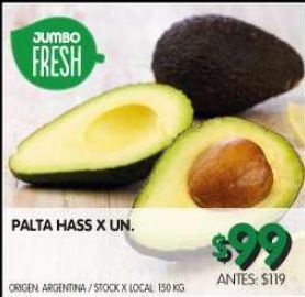 Jumbo Palta hass x un oferta