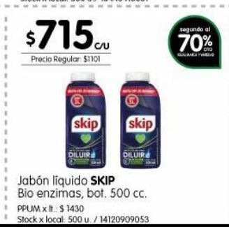 Jumbo Jabón líquido skip 500cc oferta