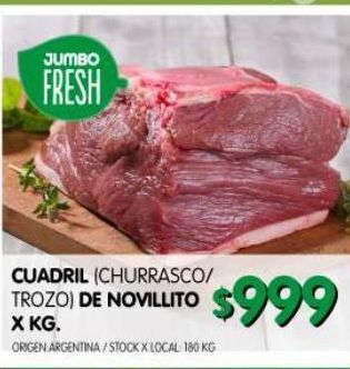 Jumbo Cuadril de novillito x kg oferta