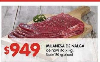 Disco Milanesa de nalga de novillito kg oferta
