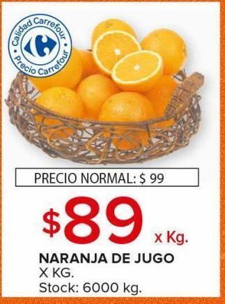 Carrefour Maxi Naranjas para jugo oferta