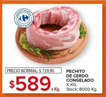 Carrefour Maxi Pechito de cerdo congelado oferta
