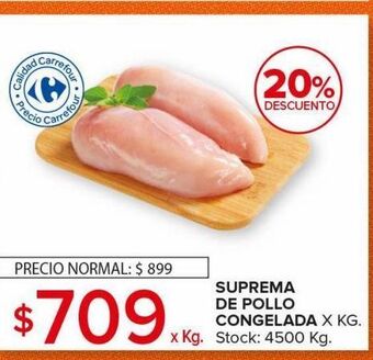 Carrefour Maxi Suprema de pollo congelada oferta